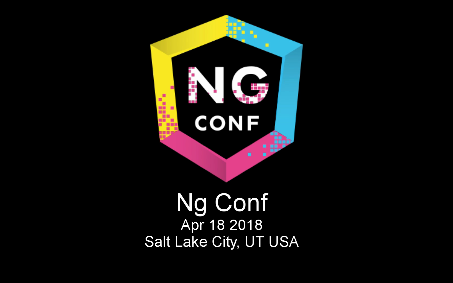 ng-conf 2018 opening video, 80s theme, produced solo.